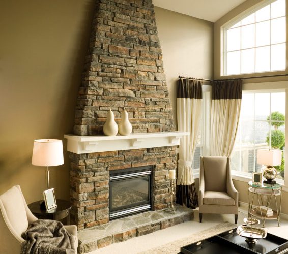 Custom Masonry - Stone Fireplace - Laguna Beach CA