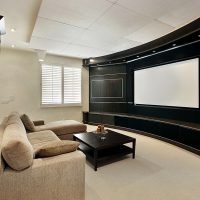 Theater Room With Wide Screen - Laguna Beach CA