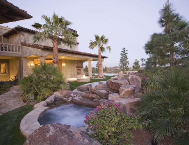 Swimming Pool With Custom Stone Work And Masonry - Laguna Beach CA