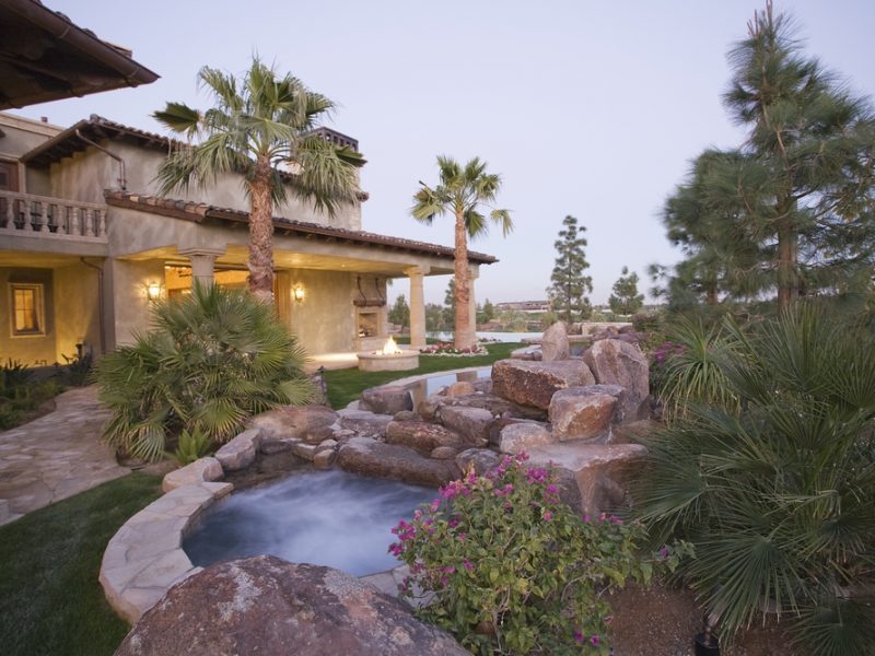 Swimming Pool With Custom Stone Work And Masonry - Laguna Beach CA