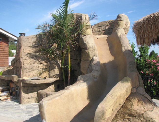 Swimming Pool Waterslide - Laguna Beach CA